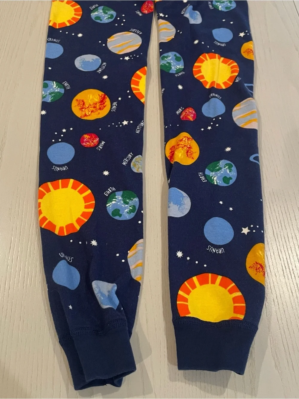 Hanna Andersson HannaJams Long John Pajama Set Milky Way Space Planet - 12 150